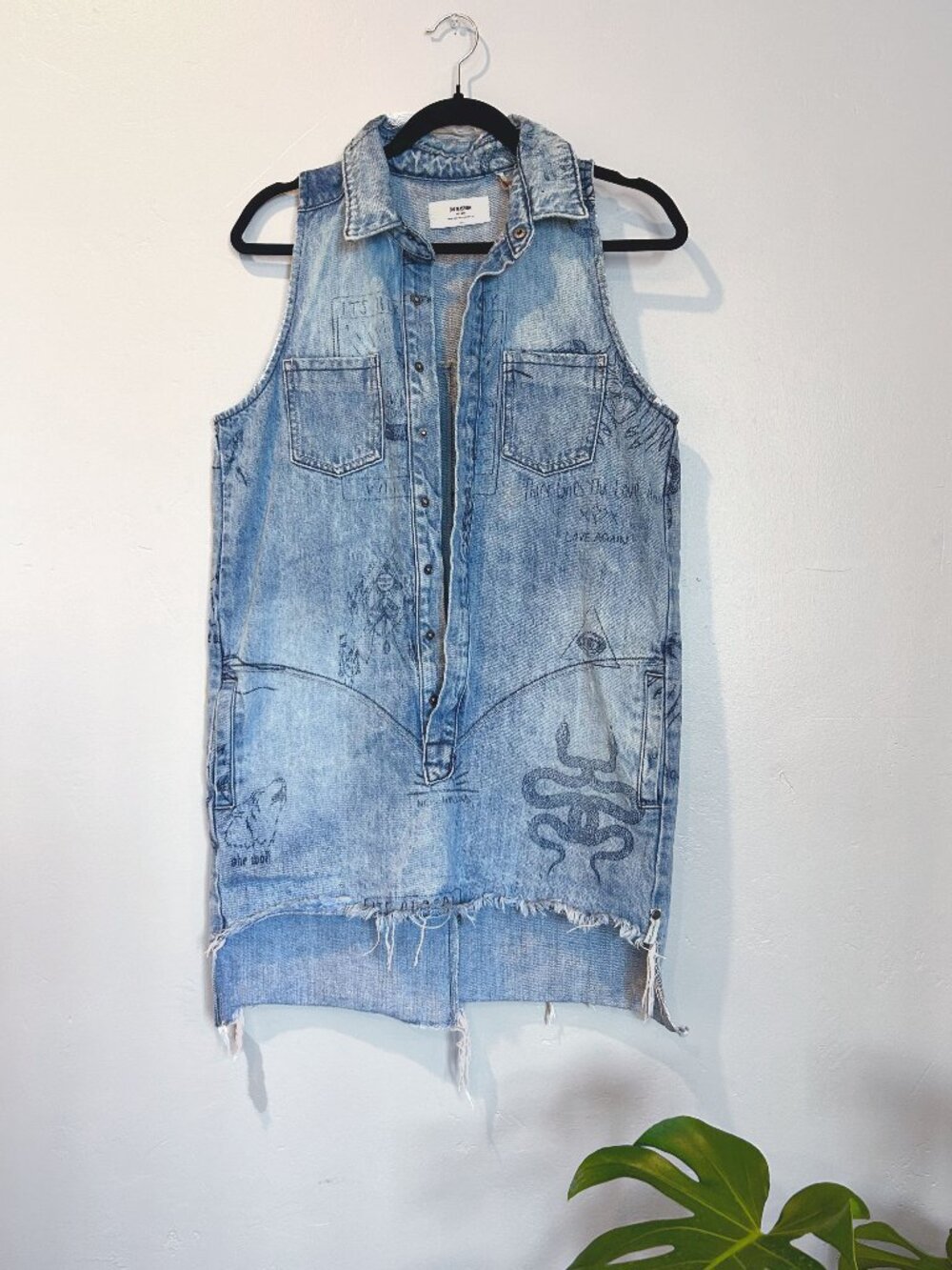 One Teaspoon Tattoo Braxton Denim Dress